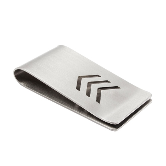 Other - Stainless Steel Money Clip With Chevron Design Other - Stainless Steel Money Clip With Chevron Design